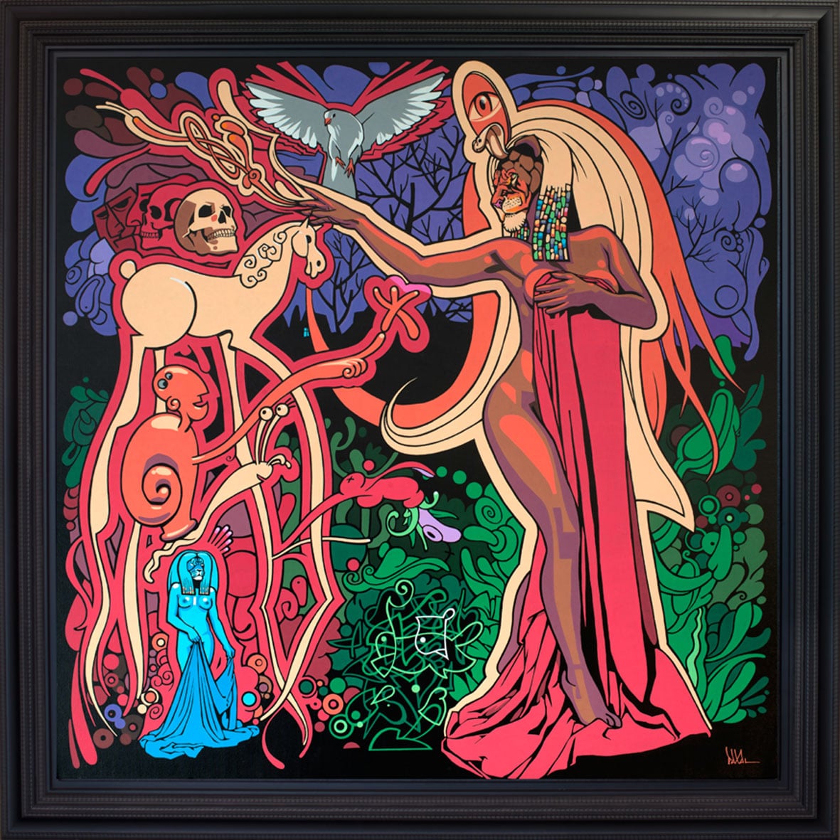 SEKHMET - (Toile 100 x 100 cm)