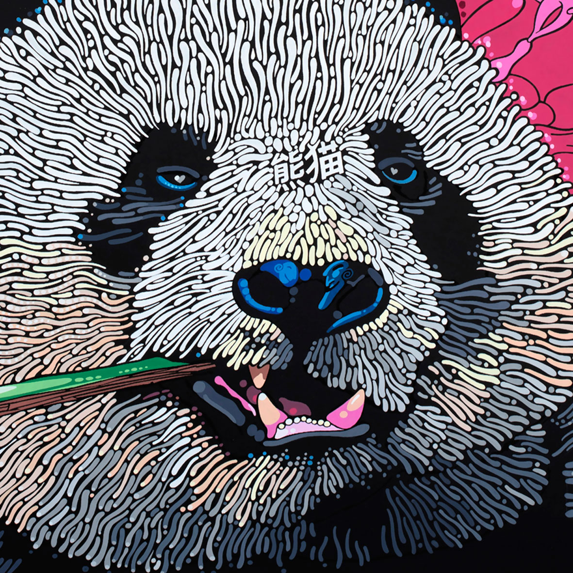 LE LOTUS ROUGE - (EDITION 64 X 64 CM) – Image 2