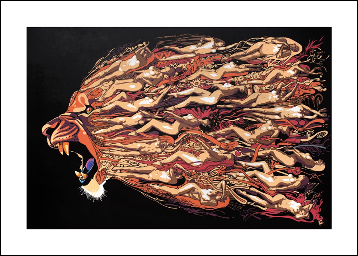 LE LION VICESIMAL - (Edition 50 x 70cm)