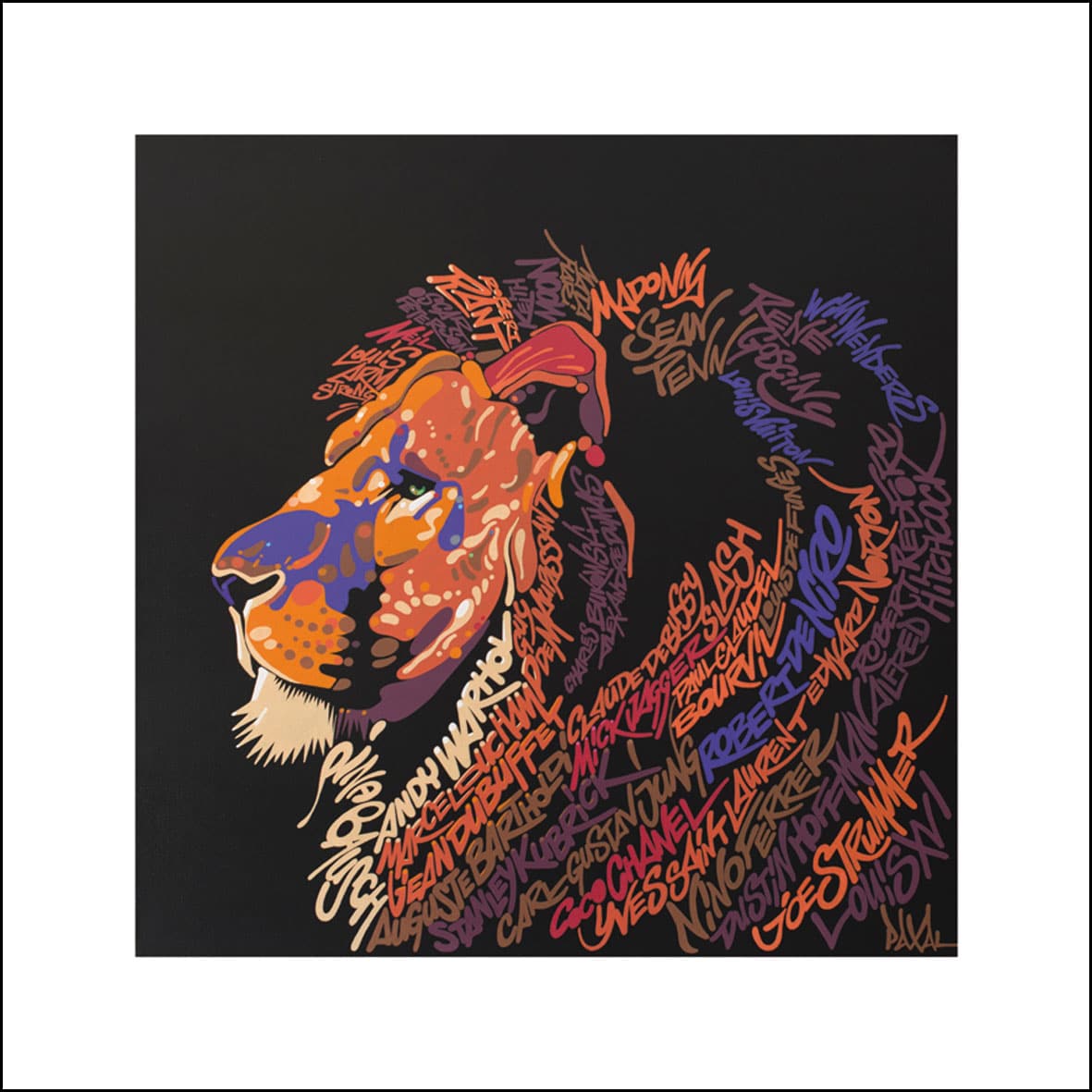 A FEW LEOS - (EDITION 64 X 64 CM)