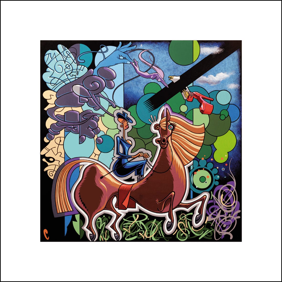 C CORNER - (Edition 70 x 70 cm)