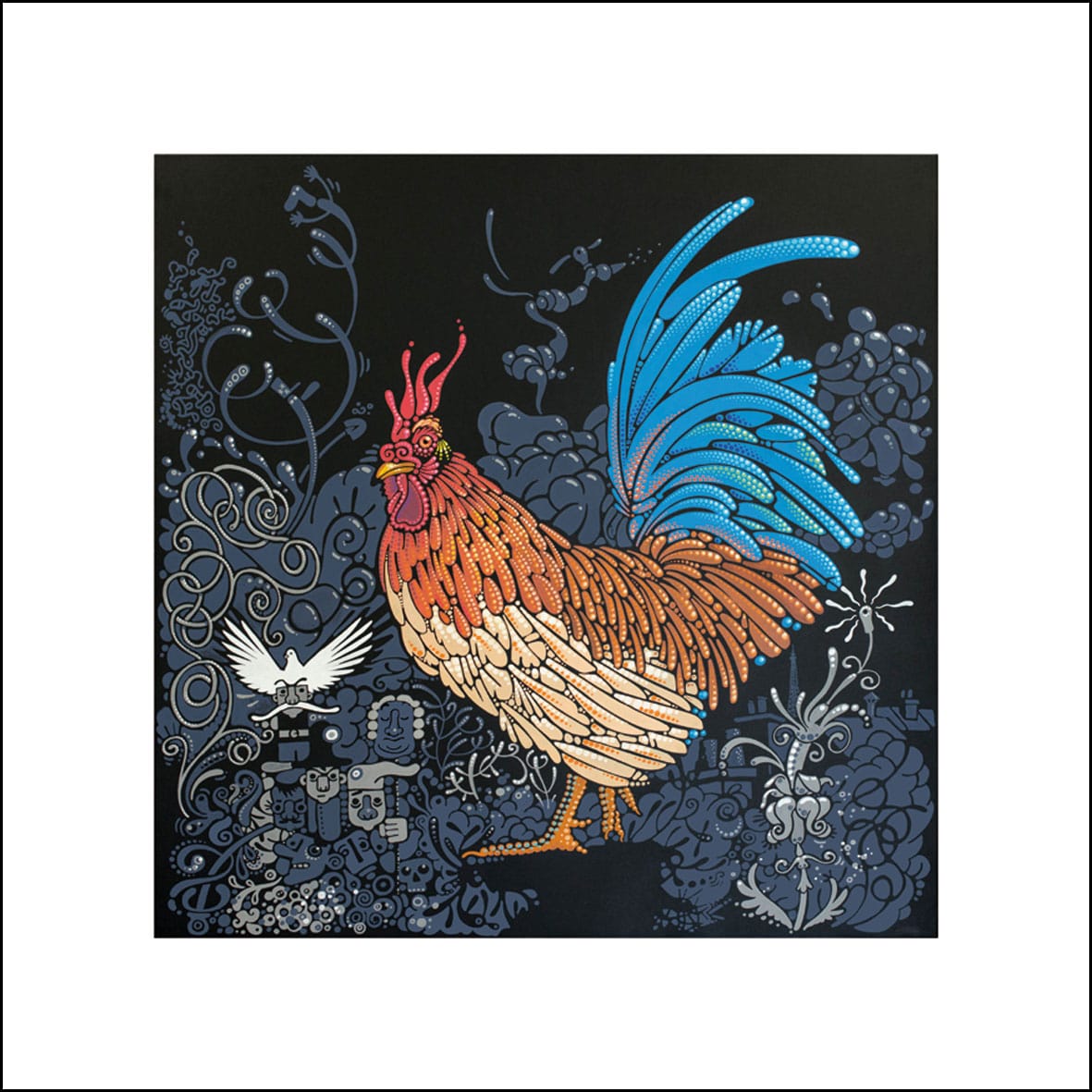 COCORICO - (Edition 64 x 64 cm)