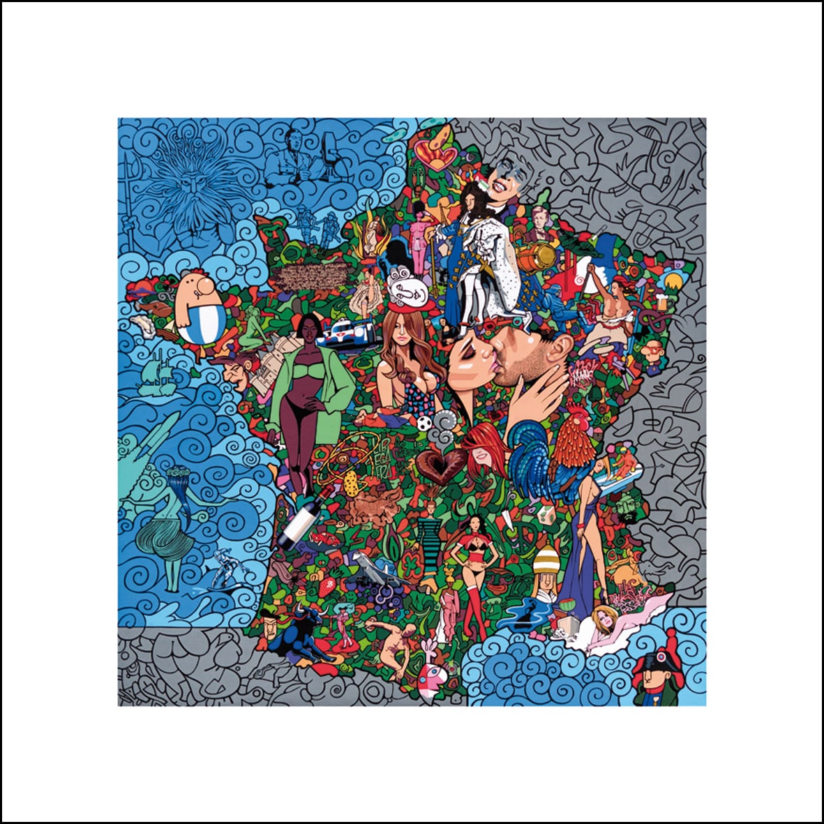 FRANCE - (Edition 70 x 70 cm)