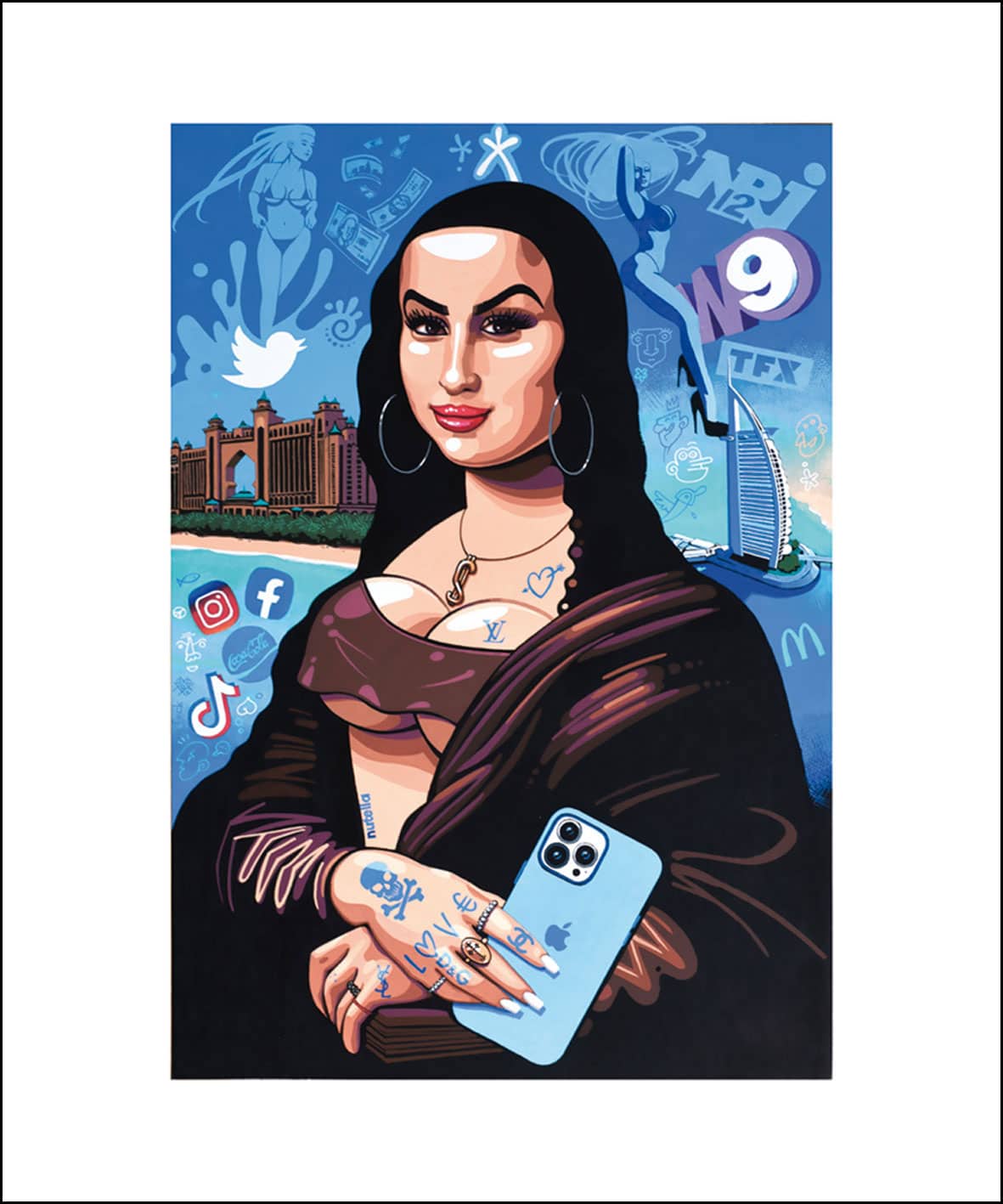 L.H.O.O.BOULE, MONA L'INFLUENCEUSE - (Edition 60 x 50 cm)