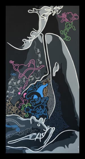 RONGEUSE - (Toile 100 x50 cm)