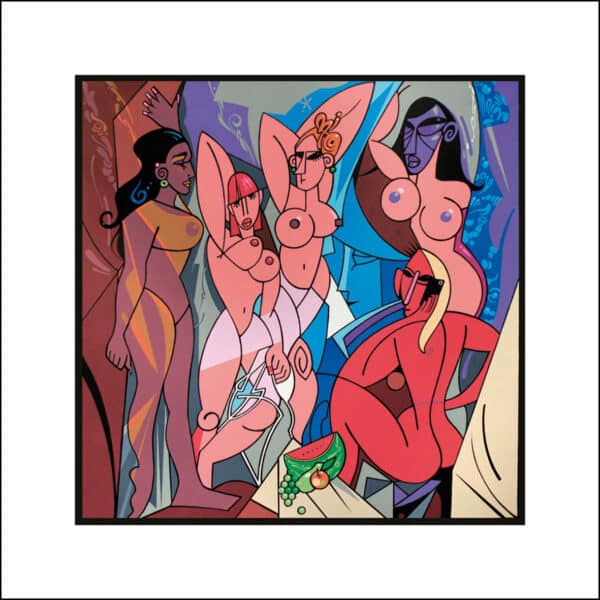 LES DEMOISELLES D'AVIGNON, REMIX - (EDITION 64 X 64 CM)