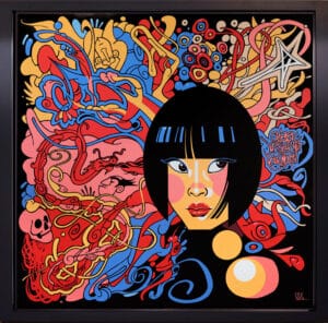 OH BABY JUST YOU SHUT YOUR MOUTH! - (Toile 100 x 100 cm)