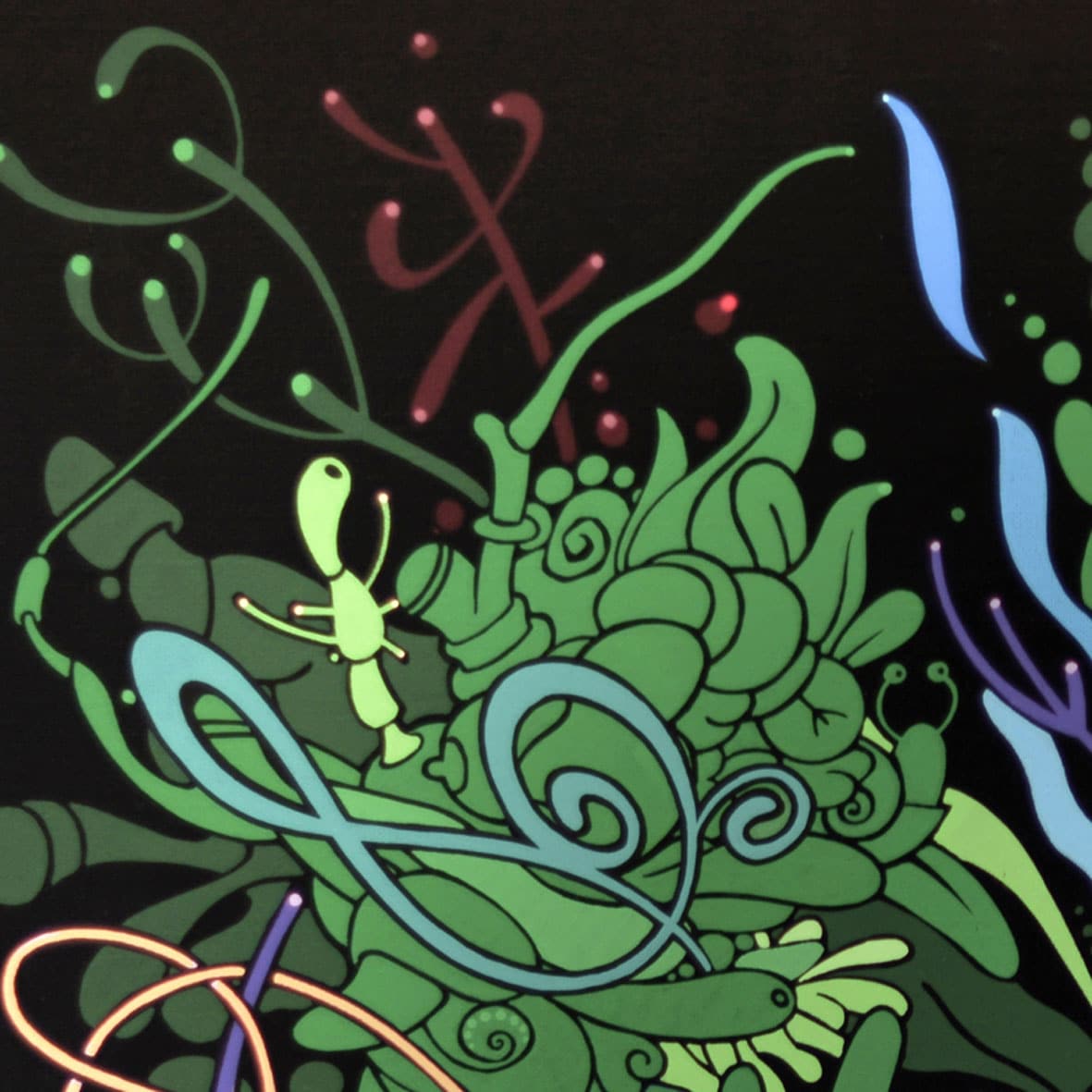 RAVIOLIS & SODA - (Toile 90 x 90 cm) – Image 3