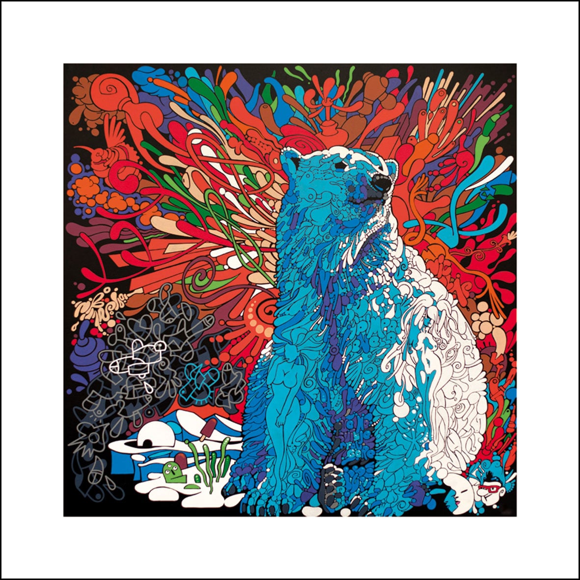 QUE NE SUIS-JE LA FOUGERE - (Édition 64 x 64 cm - Limited edition print 25,2 x 25,2 in)