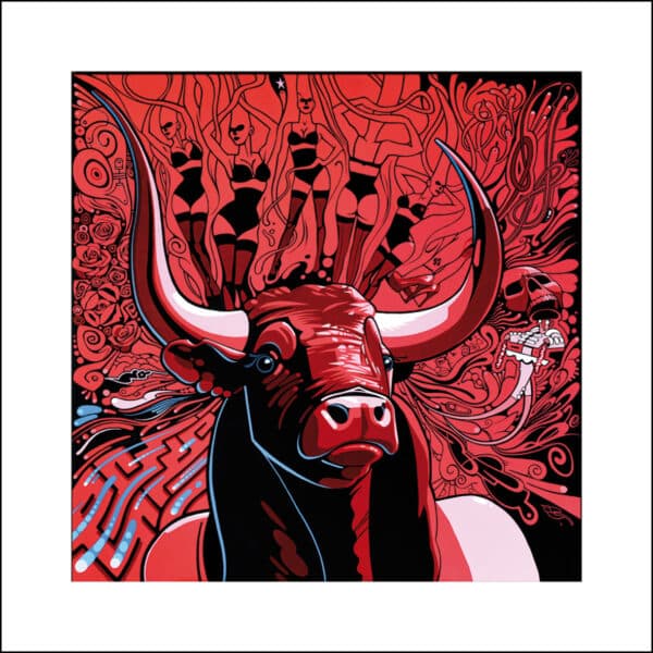 LE MINOTAURE - (Édition 64 x 64 cm - Limited edition print 25,2 x 25,2 in)