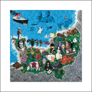 LA NORMANDIE - (Édition 64 x 64 cm - Limited edition print 25,2 x 25,2 in)