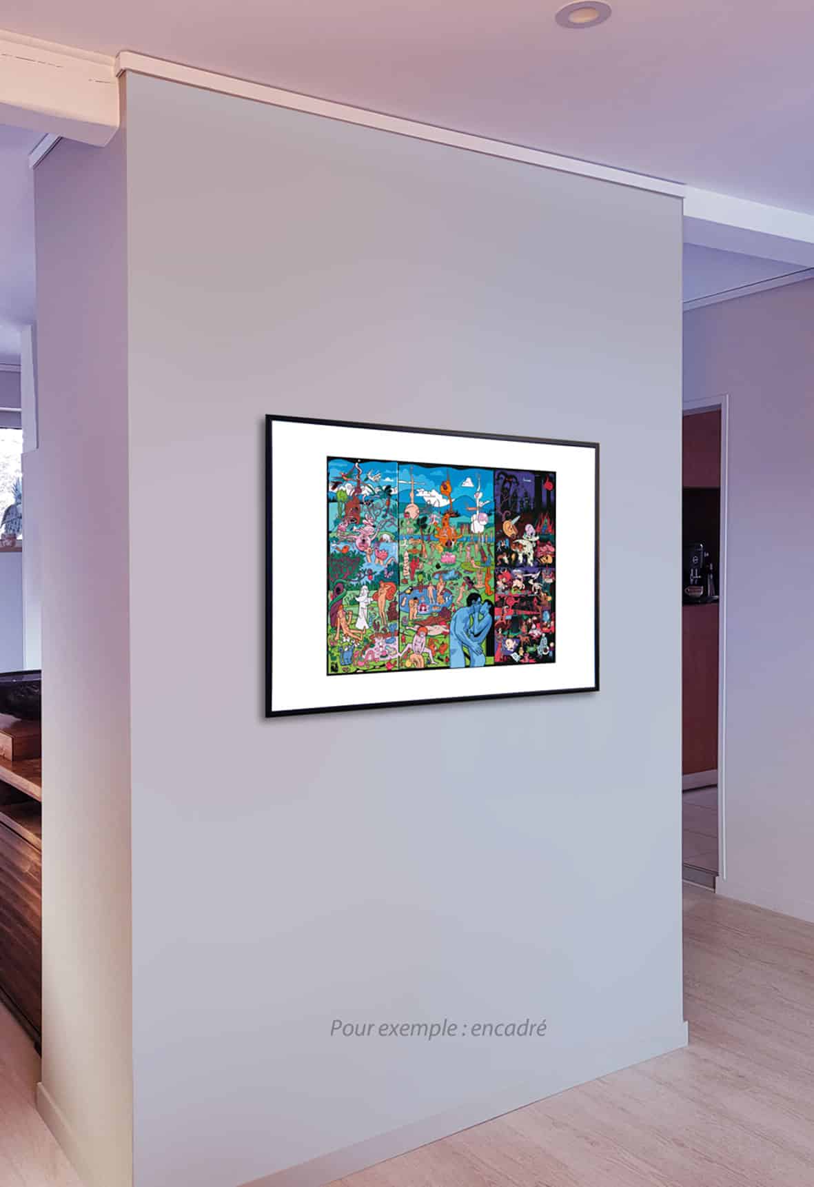 LE JARDIN DES DÉLICES, REMIX - (Édition 50 x 70 cm - Limited edition print 25,2 x 25,2 in) – Image 8