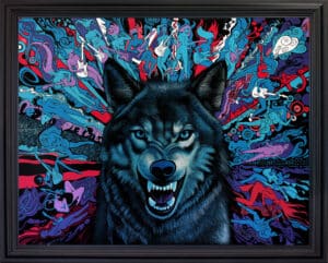 LED PURPLE CULT - (Toile 146 x 114 cm - 57,48 x 44,88 in)