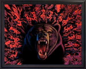 PINK KING EARTH BAND - (Toile 146 x 114 cm - 57,48 x 44,88 in)