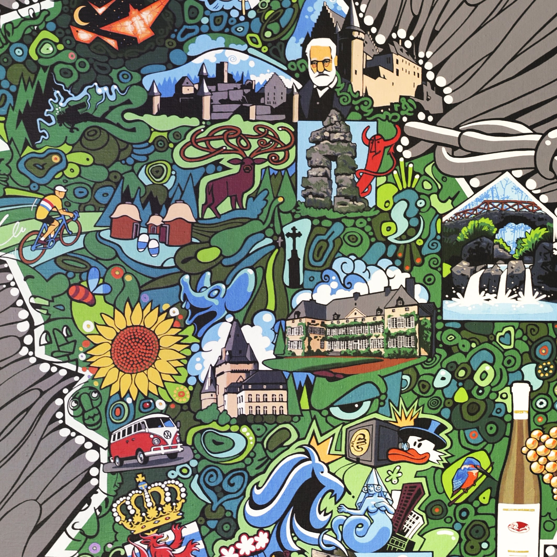 LUXEMBOURG - (Édition 70 x 50 cm - Limited edition print 27,5 x 19,6 in) – Image 2