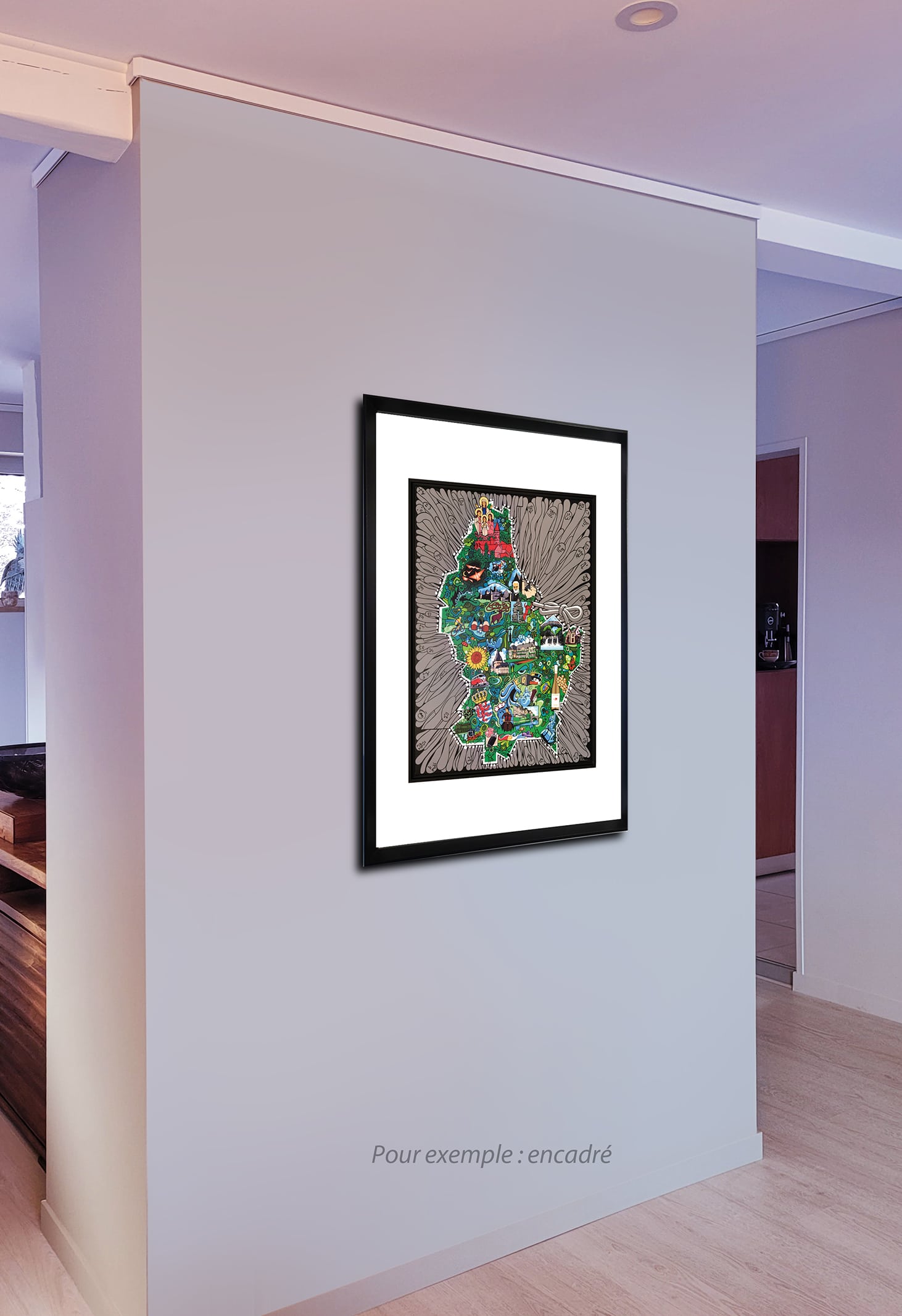 LUXEMBOURG - (Édition 70 x 50 cm - Limited edition print 27,5 x 19,6 in) – Image 3