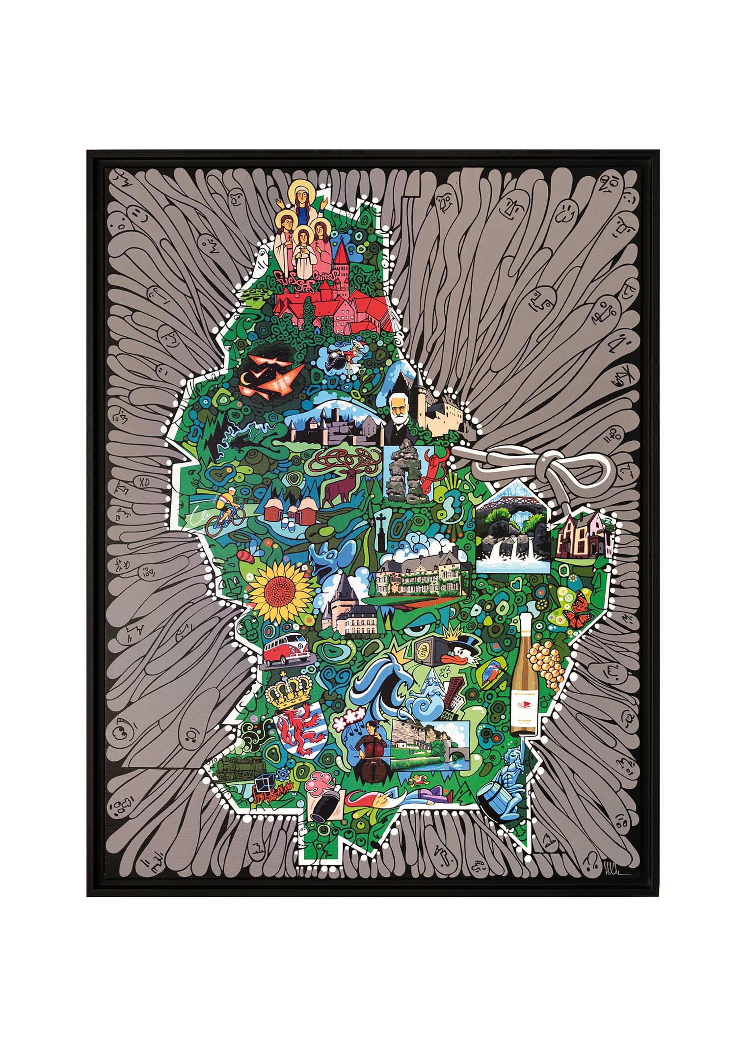 LUXEMBOURG - (Édition 70 x 50 cm - Limited edition print 27,5 x 19,6 in)