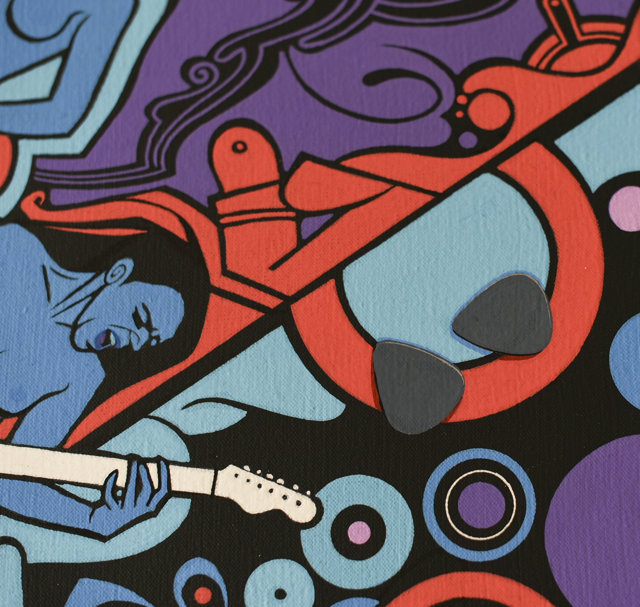 LED PURPLE CULT - (Toile 146 x 114 cm - 57,48 x 44,88 in) – Image 6