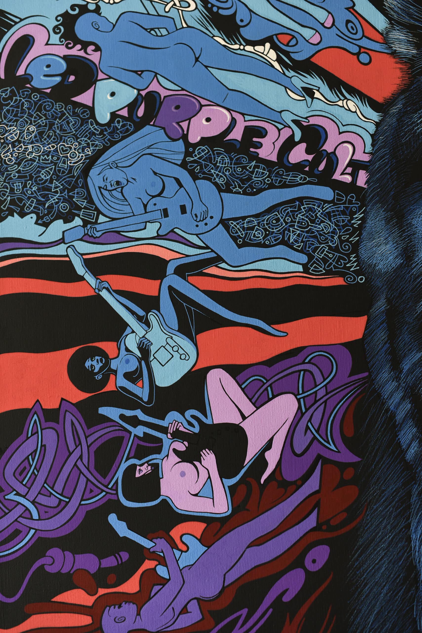 LED PURPLE CULT - (Toile 146 x 114 cm - 57,48 x 44,88 in) – Image 8