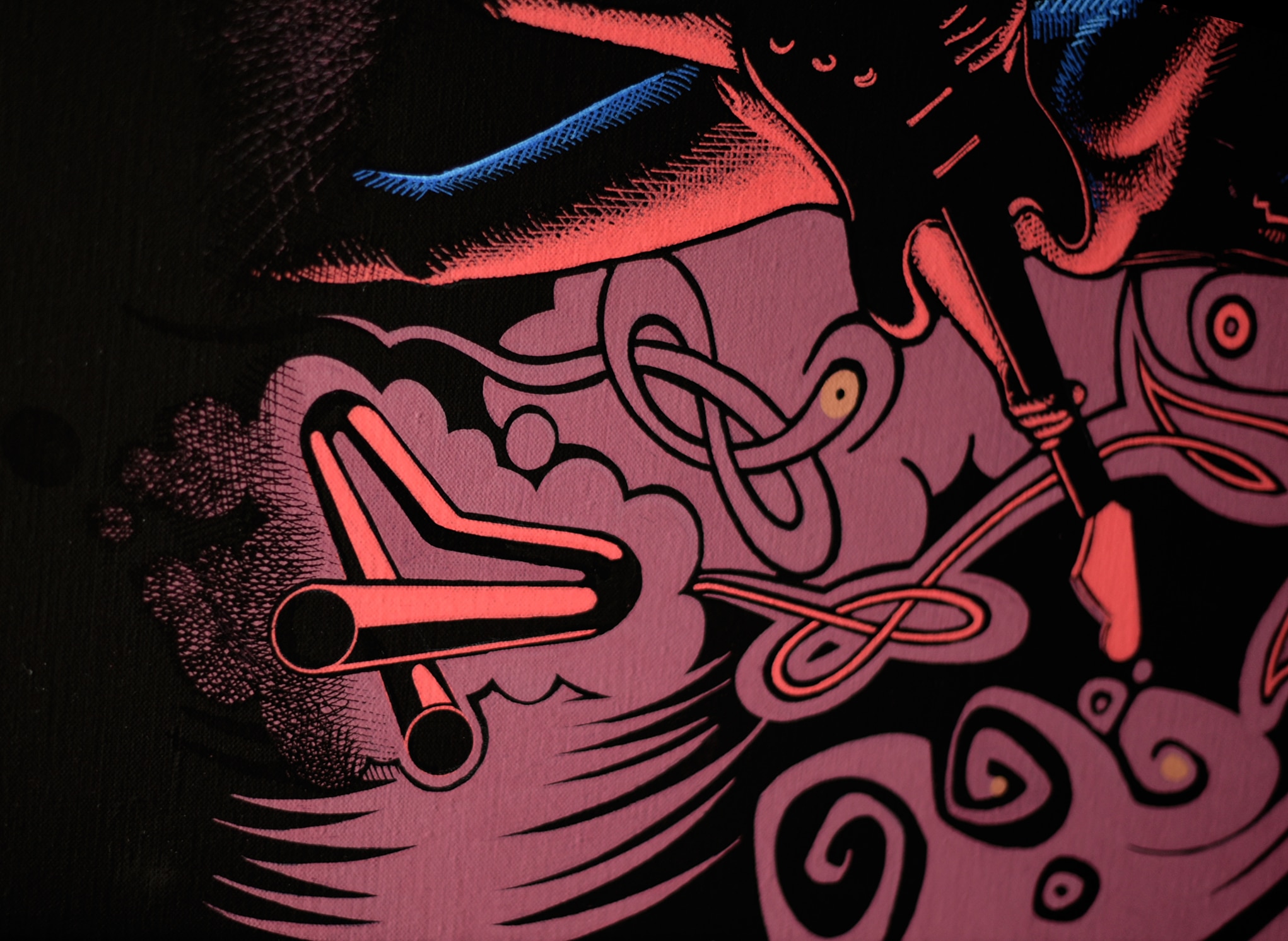 PINK KING EARTH BAND - (Toile 146 x 114 cm - 57,48 x 44,88 in) – Image 7