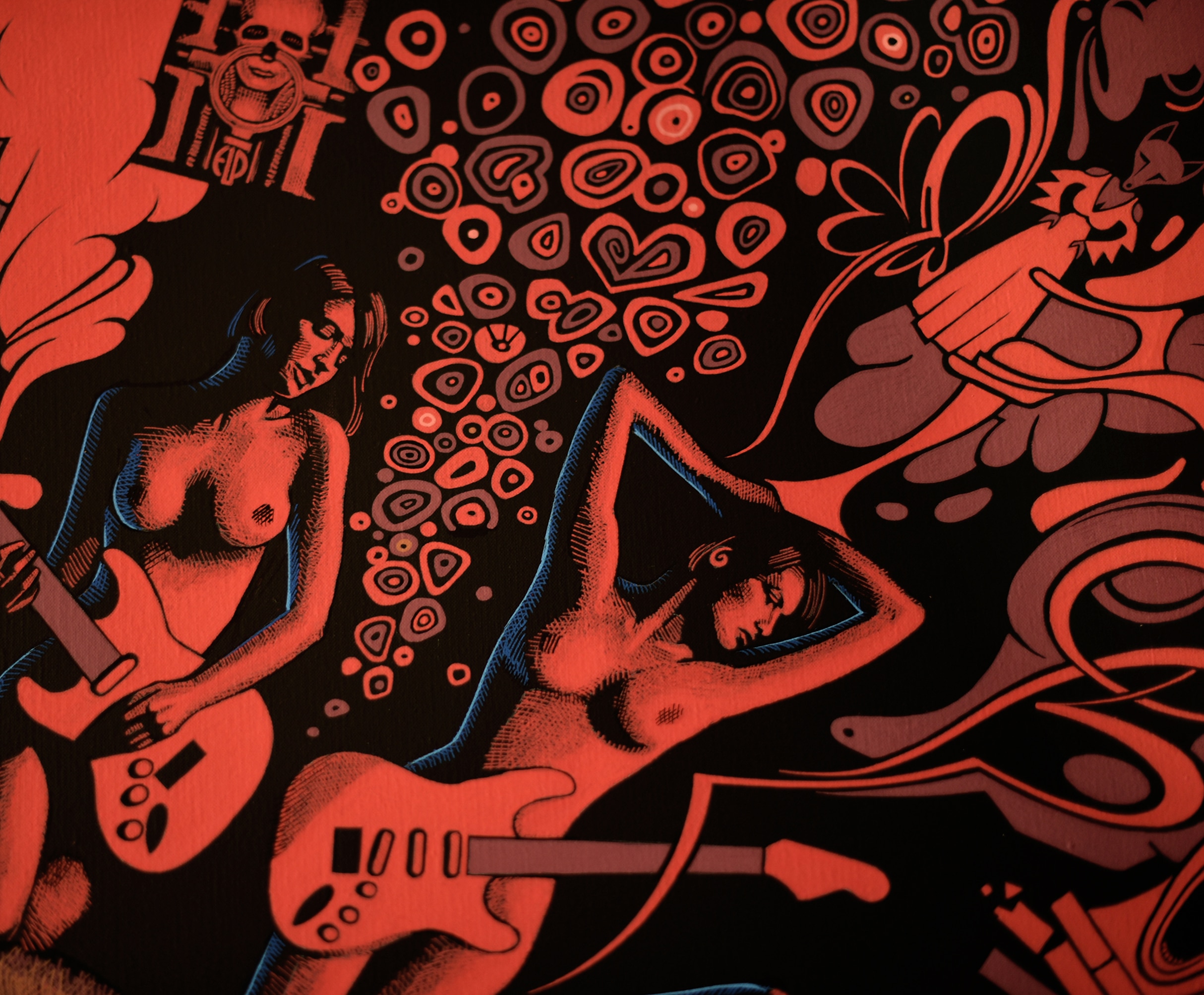 PINK KING EARTH BAND - (Toile 146 x 114 cm - 57,48 x 44,88 in) – Image 9