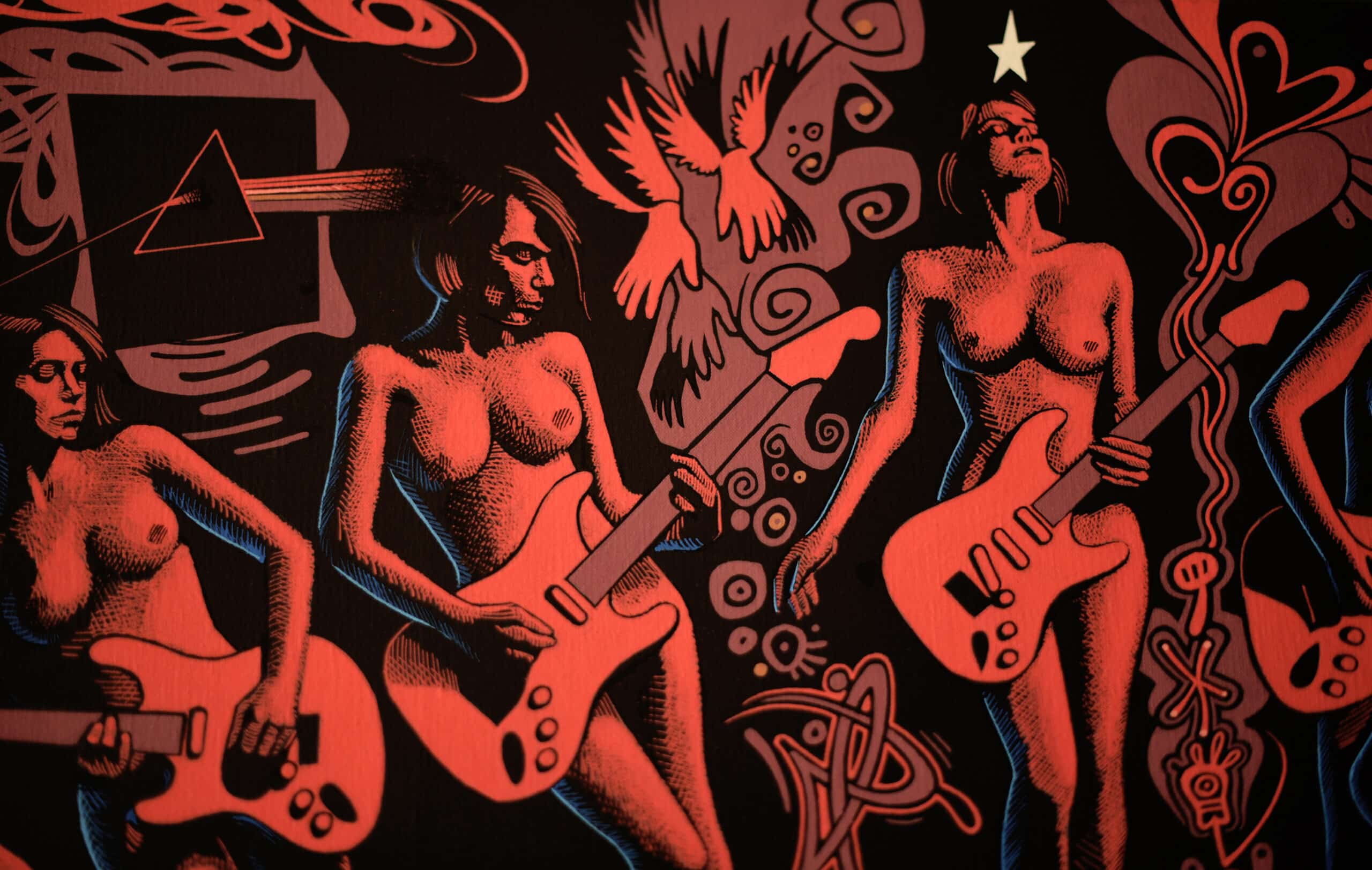 PINK KING EARTH BAND - (Toile 146 x 114 cm - 57,48 x 44,88 in) – Image 2